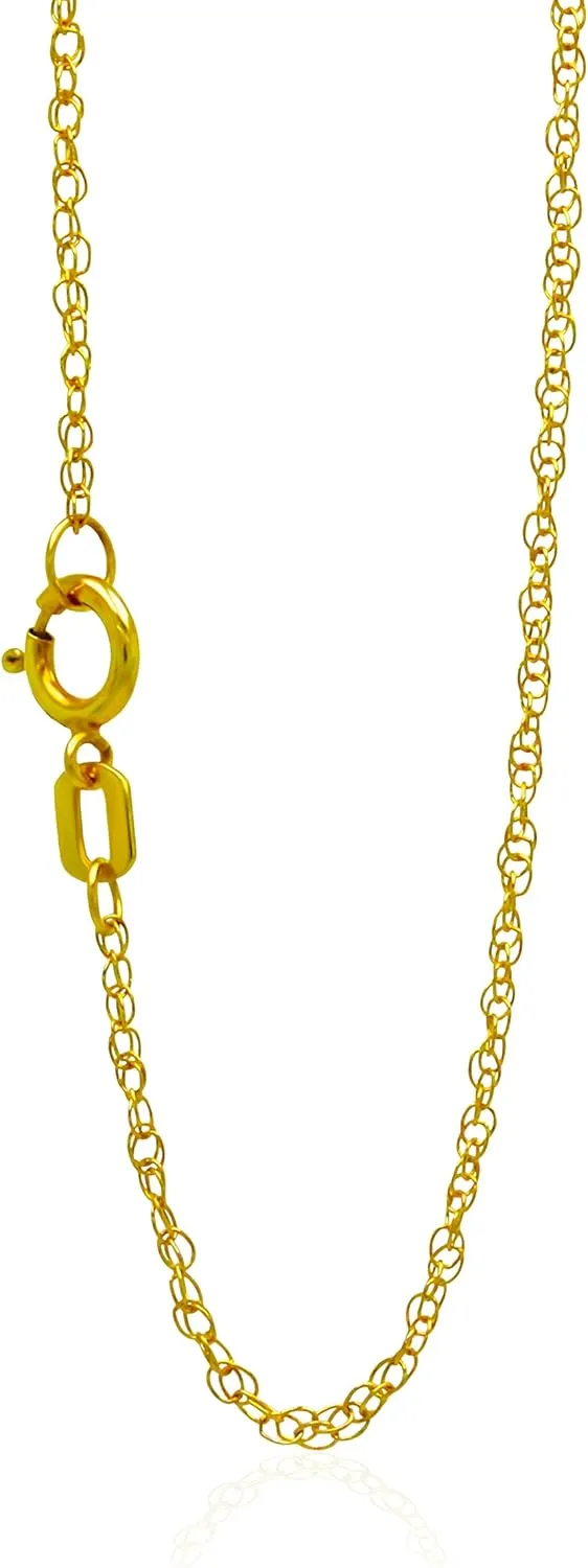 Italian Horn Charm w/ Cross - 10 Karat Gold Cornicello Pendant - Religious Cross Puisdre