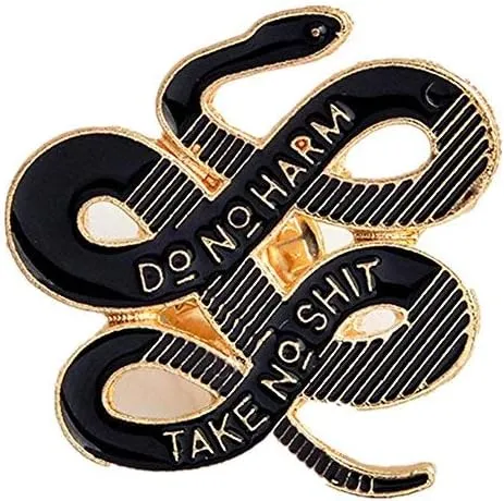 Janedream Women Bohemian Snake Brooch Banquet Badge Pins Buckle Badge Backpack Bag Pins Punk