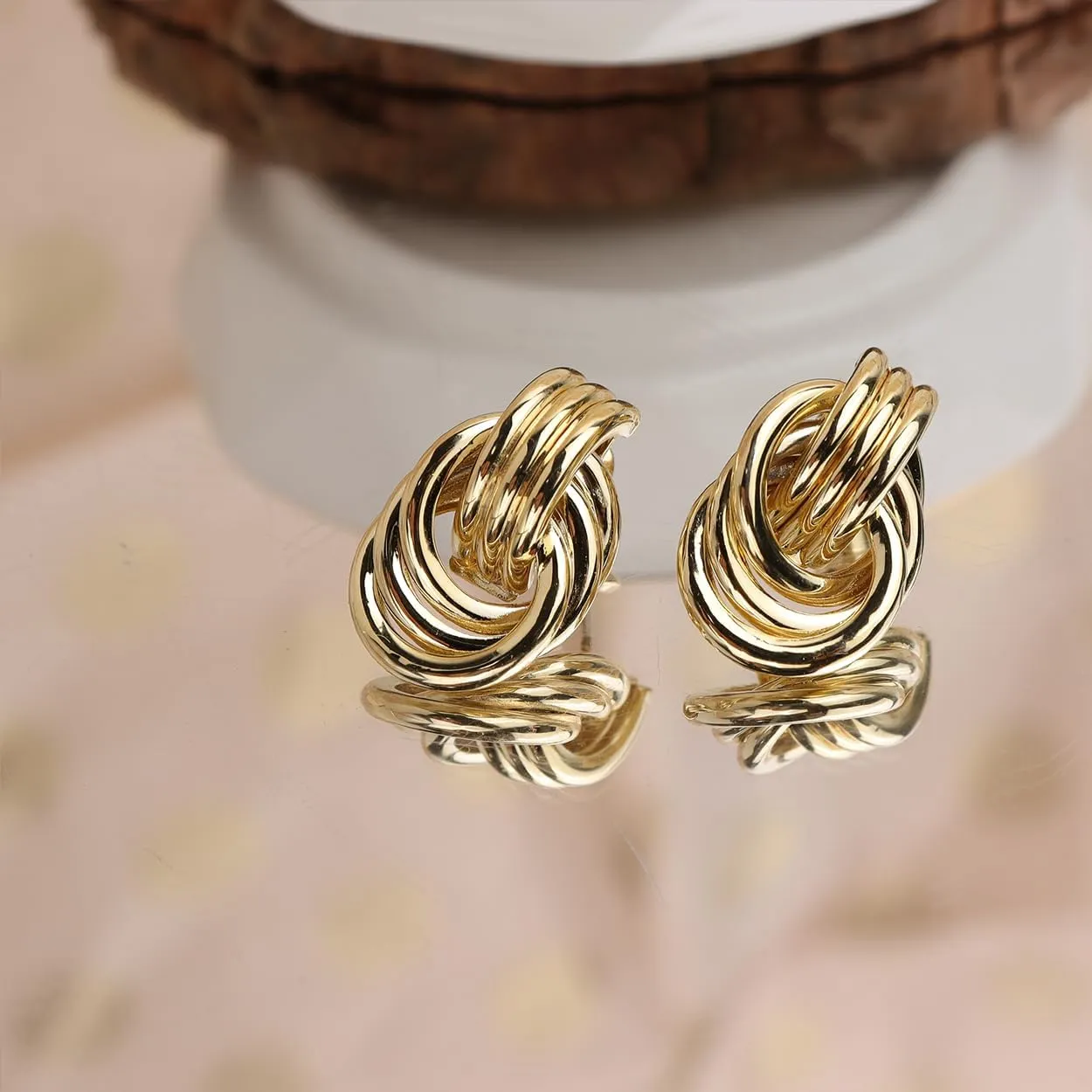 JeanBeau Pearl Flower Leaf Stud Earrings for Women Statement Cluster CZ Pearls Earing Gold Plated Sterling Silver Wedding Prom Birthday Fashion Jewelry Gift