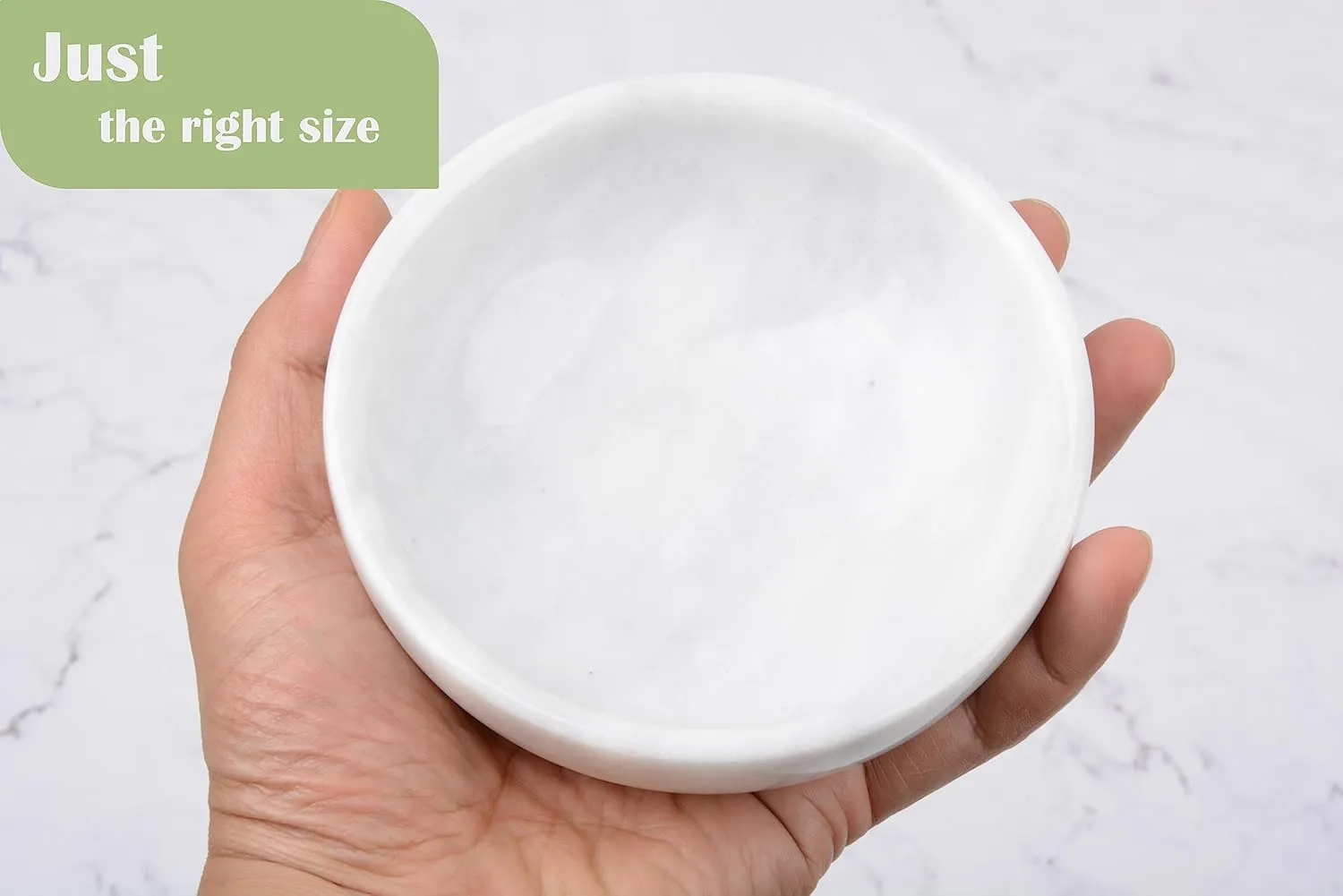 Jewelry Dish,Natural Marble Jewelry Dish,Trinket Tray,Ring Holder,Key Bowl,Unique Jewelry Tray for Home Decoration,Mother's Day,Birthday and Other Holiday Gifts(White Grey)