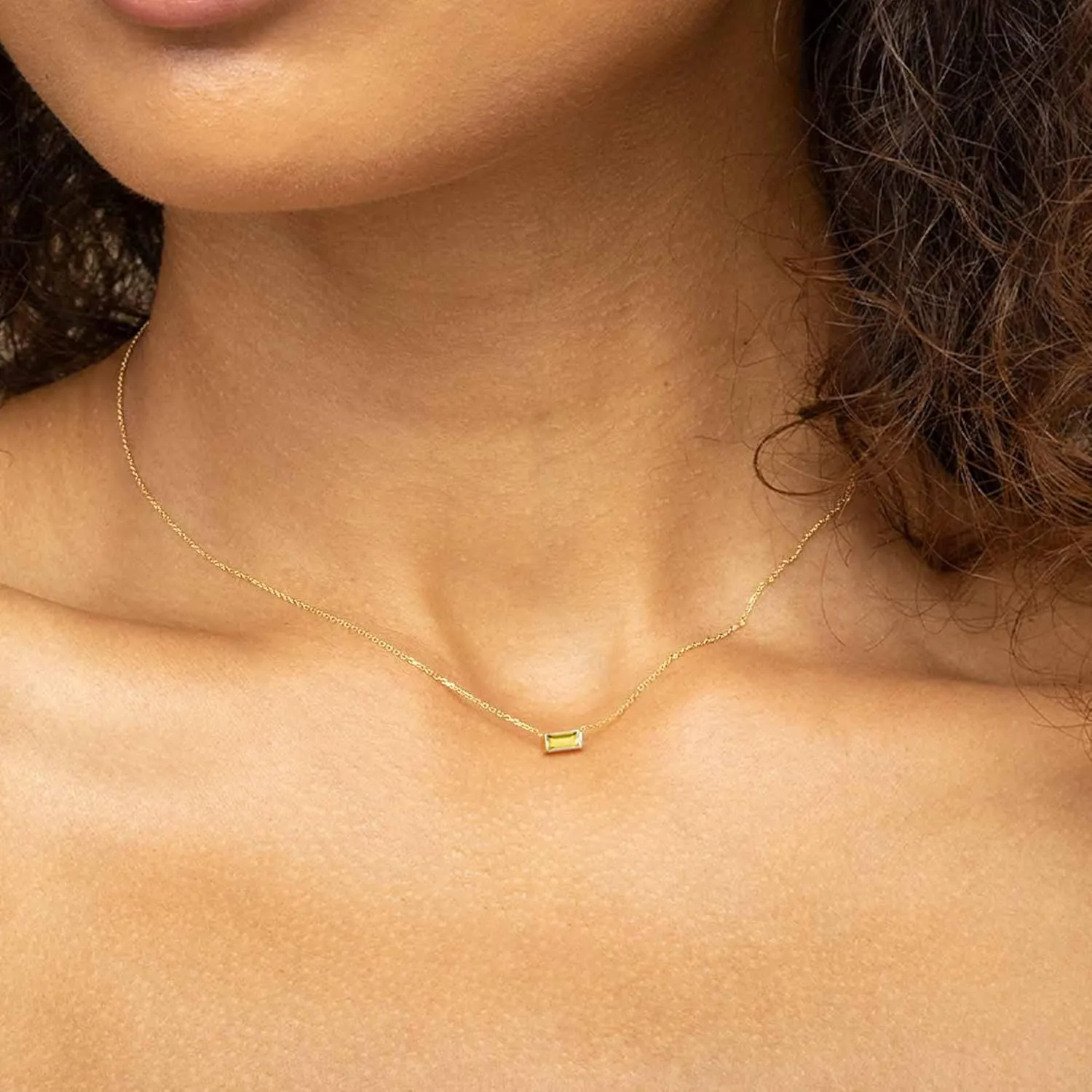 JSJOY Gold Birthstone Necklace for Women Dainty Birthstone Pendant Necklace for Teens Birthday Gifts Jewelry Mothers Day Gifts for Mothers Wife Grandma Teenagers