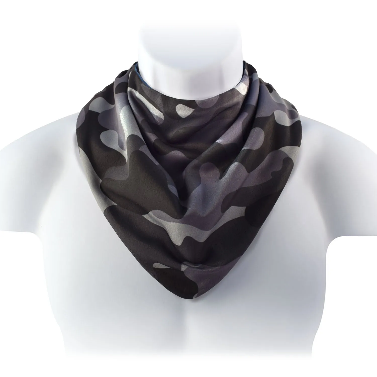 Junior Neckerchief style dribble bib - Black Camouflage