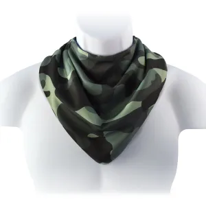 Junior Neckerchief style dribble bib - Khaki Camouflage