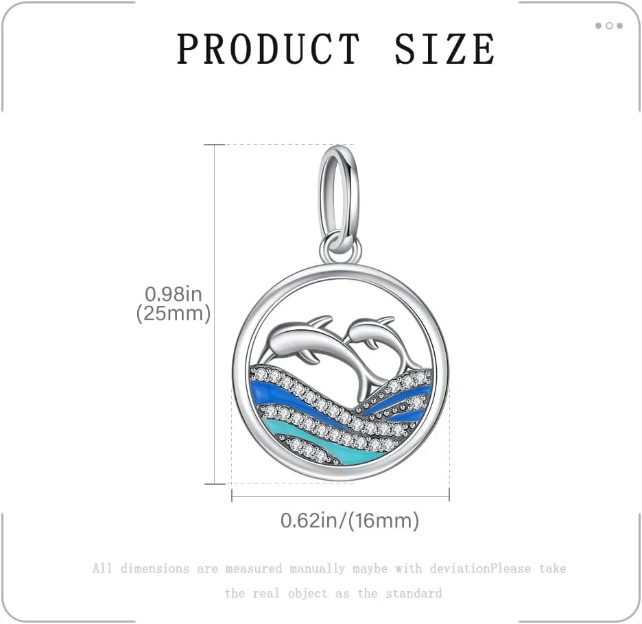 KEQ Beach Charms Shell and starfish Mermaid Dangle Charms for Bracelets Fit Pandora Ocean Bracelets-925 Sterling Silver Tropical Marine Life Charm Hawaii Vacation Summer Travel