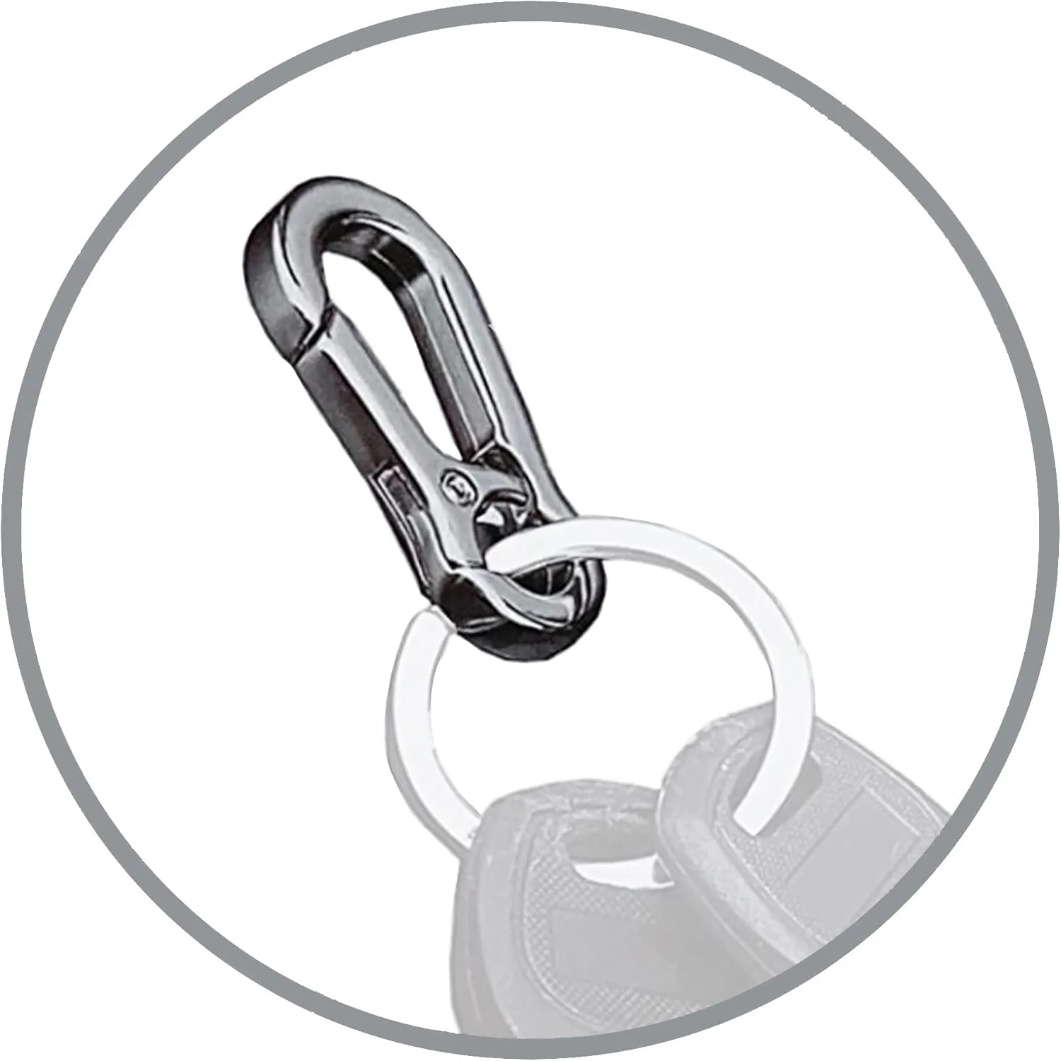 KeySmart Carabiner Clip for Keys - Quick Release