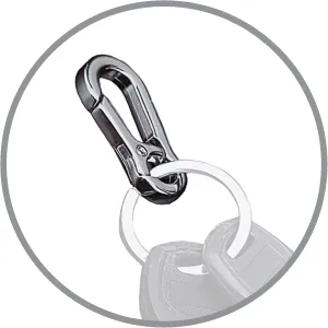 KeySmart Carabiner Clip for Keys - Quick Release