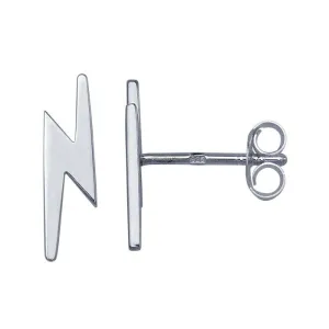 Lightning Bolt Studs Sterling Silver