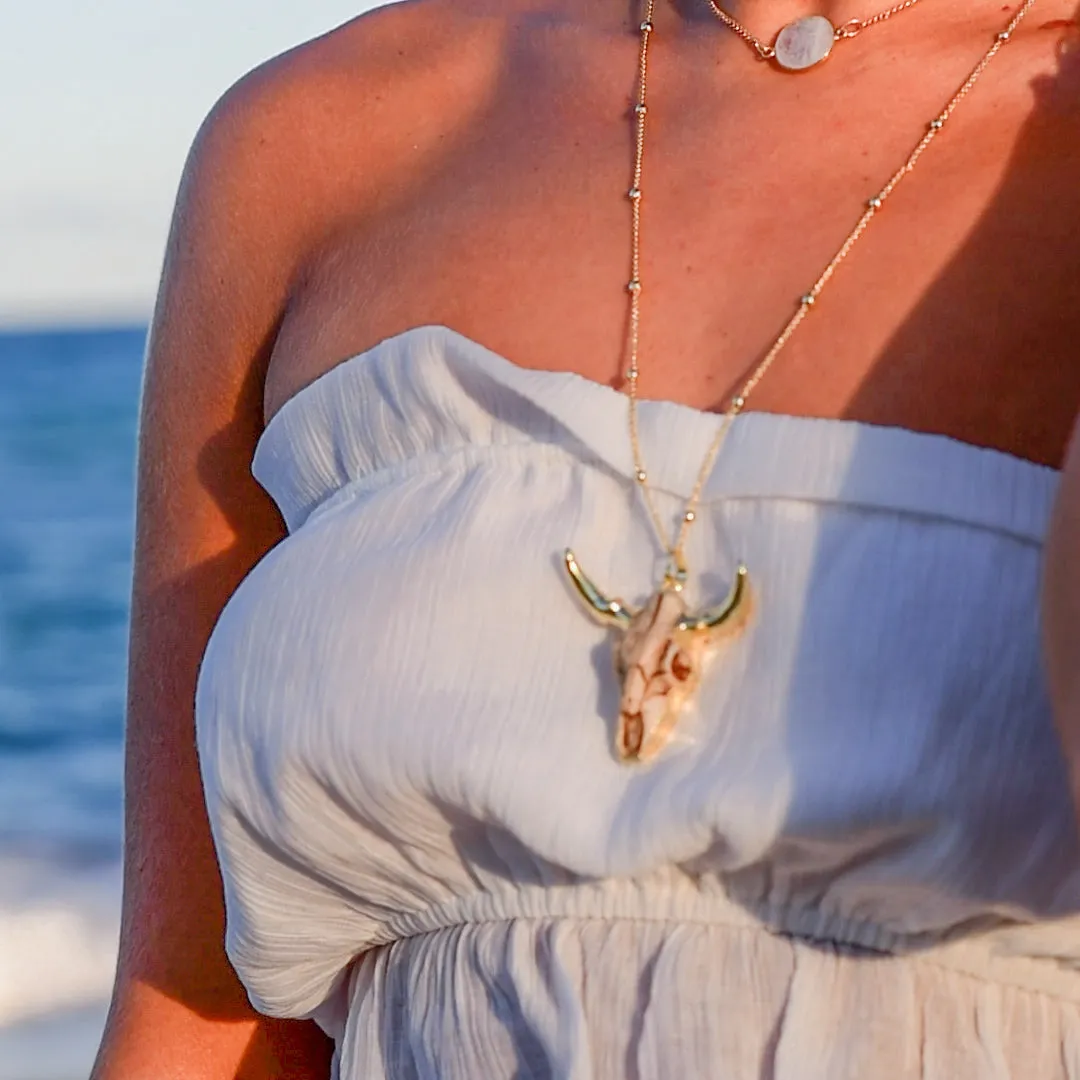 Longhorn Skull Necklace