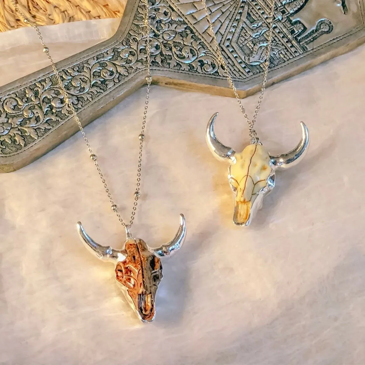 Longhorn Skull Necklace
