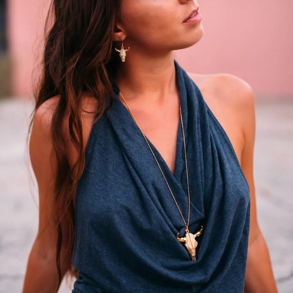 Longhorn Skull Necklace