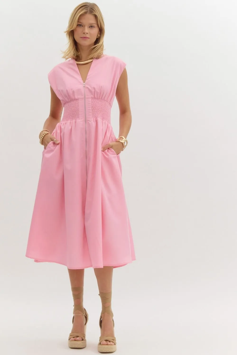 Marylin Maxi Dress - Baby Pink