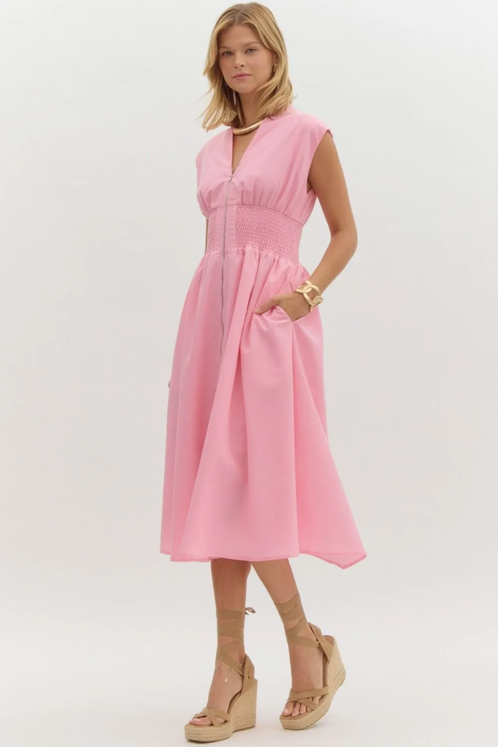 Marylin Maxi Dress - Baby Pink