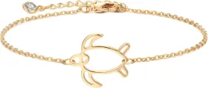 MEVECCO Bracelet for Women 14K Gold Plated Dainty Chain Simple Jewelry Cute Handmade Minimalist for Her