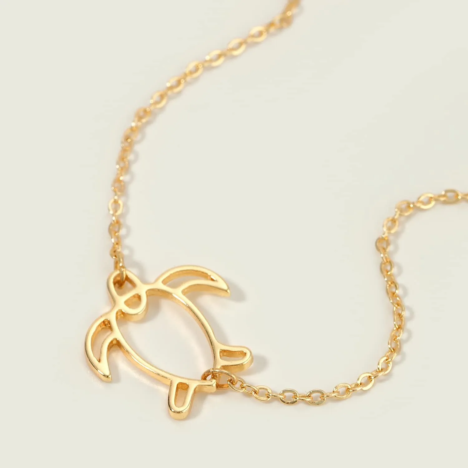 MEVECCO Bracelet for Women 14K Gold Plated Dainty Chain Simple Jewelry Cute Handmade Minimalist for Her