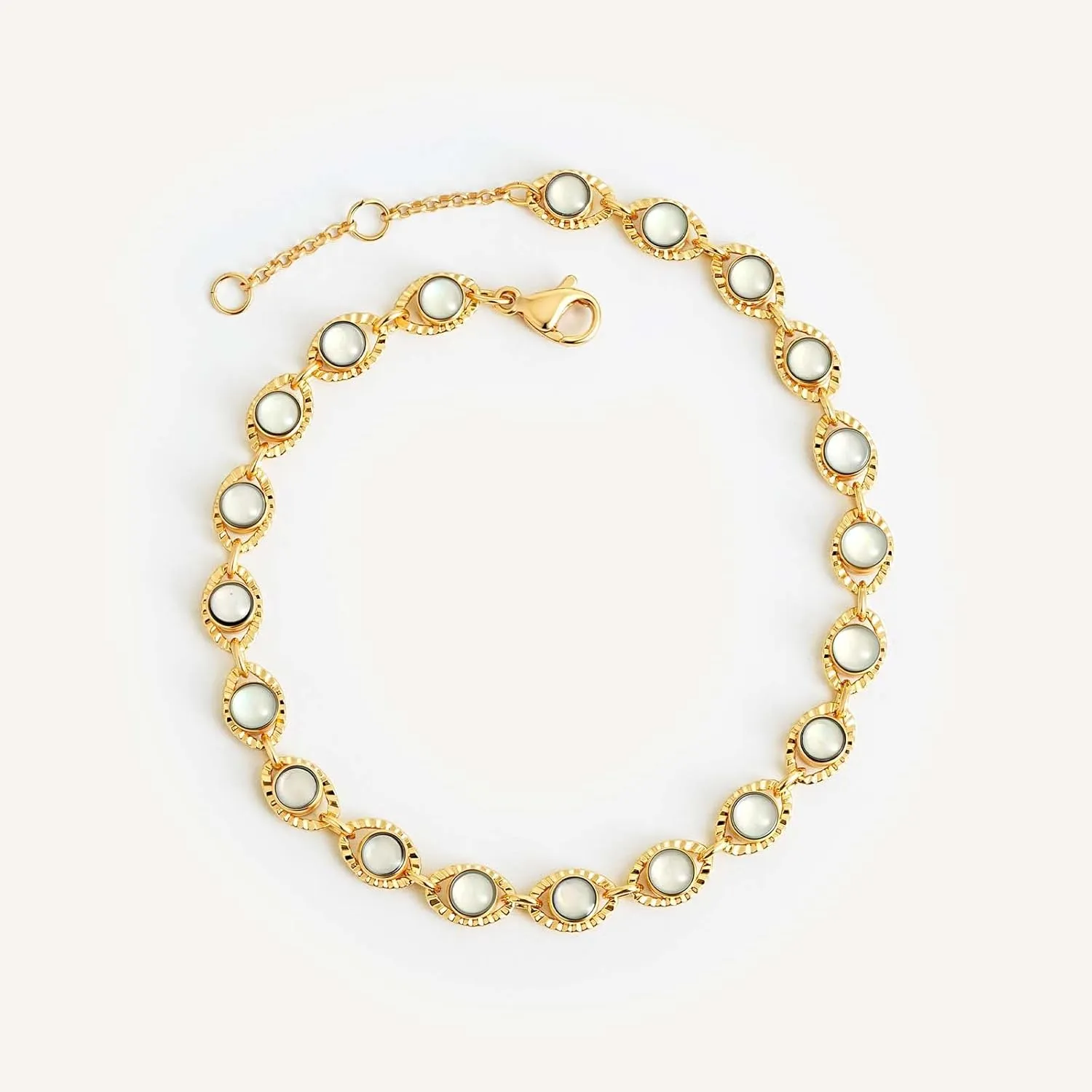 MEVECCO Bracelet for Women 14K Gold Plated Dainty Chain Simple Jewelry Cute Handmade Minimalist for Her