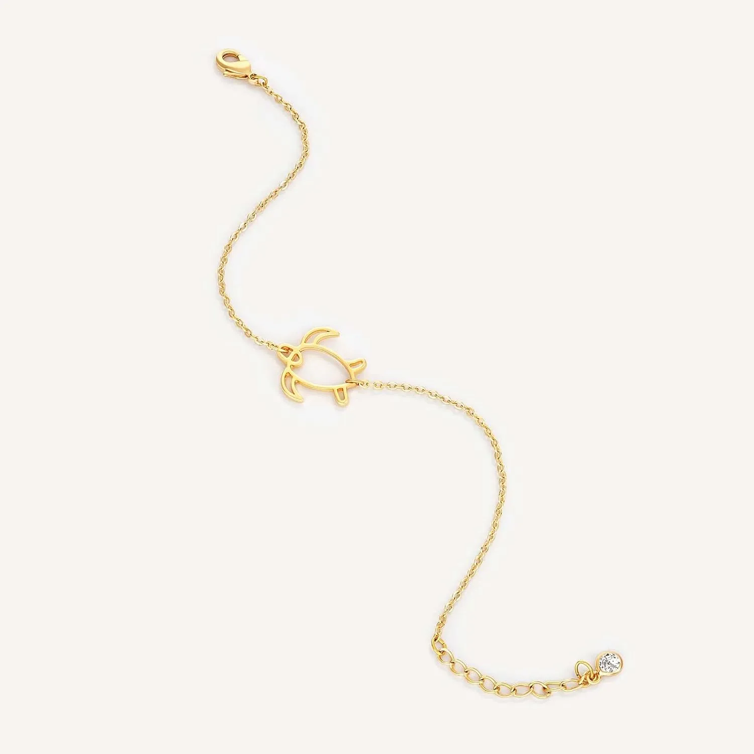 MEVECCO Bracelet for Women 14K Gold Plated Dainty Chain Simple Jewelry Cute Handmade Minimalist for Her