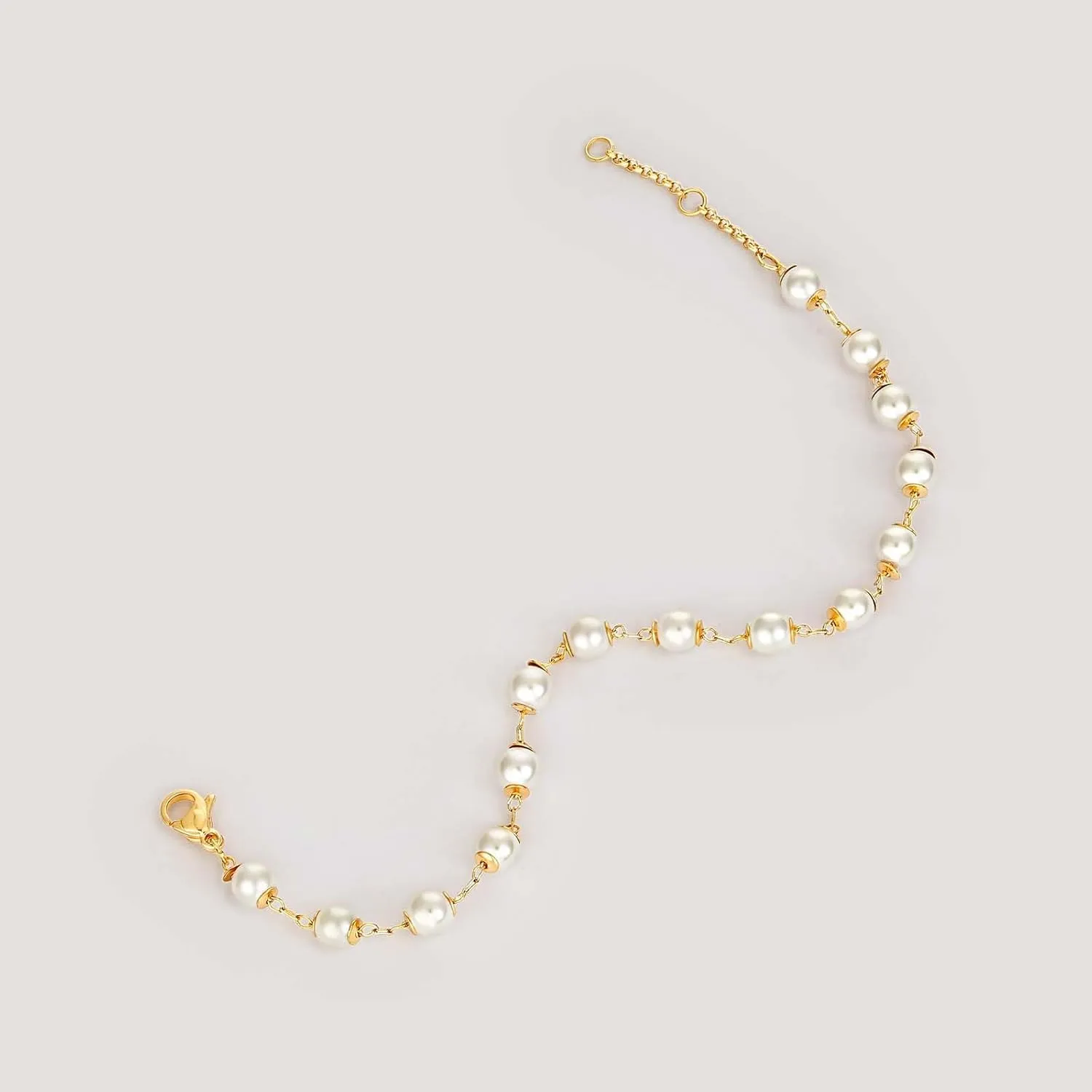 MEVECCO Bracelet for Women 14K Gold Plated Dainty Chain Simple Jewelry Cute Handmade Minimalist for Her