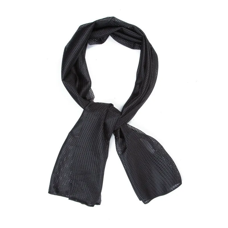 Military Tactical Camouflage Scarf for Men Women Mesh Square Breathable Headband Head Scarf Multifunction Cycling Bandanas