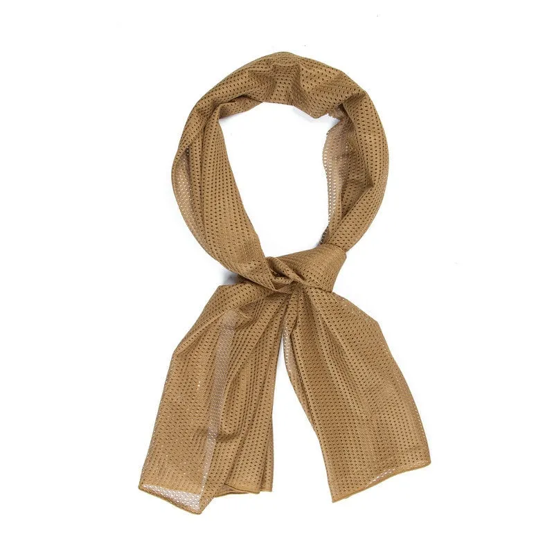 Military Tactical Camouflage Scarf for Men Women Mesh Square Breathable Headband Head Scarf Multifunction Cycling Bandanas