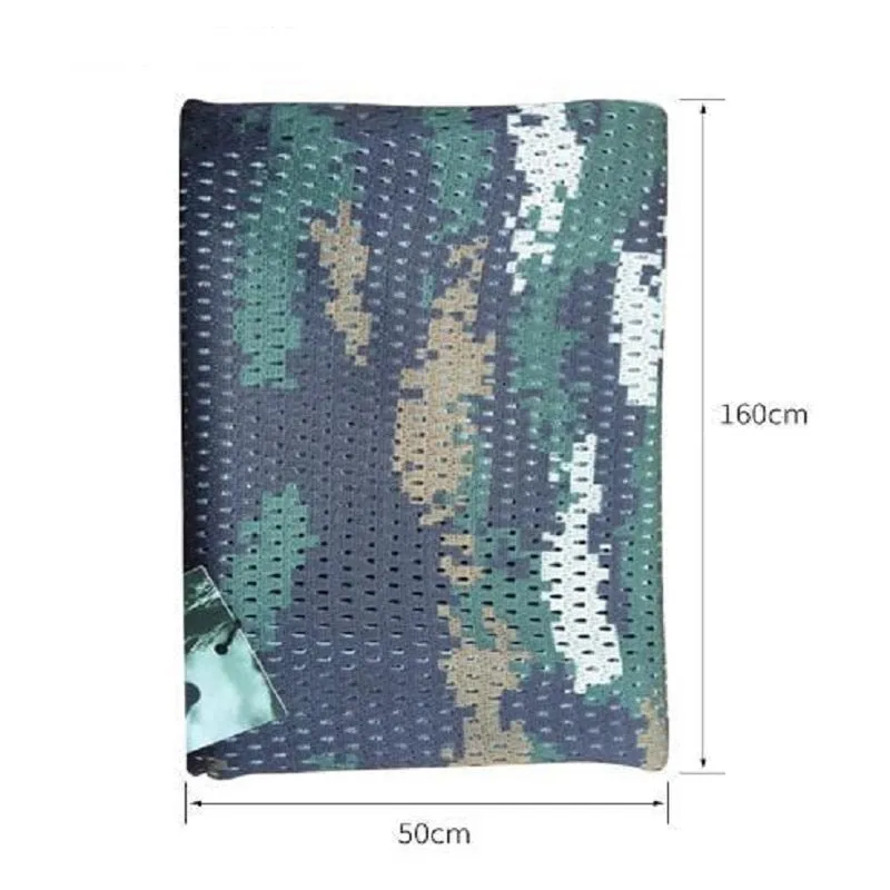 Military Tactical Camouflage Scarf for Men Women Mesh Square Breathable Headband Head Scarf Multifunction Cycling Bandanas