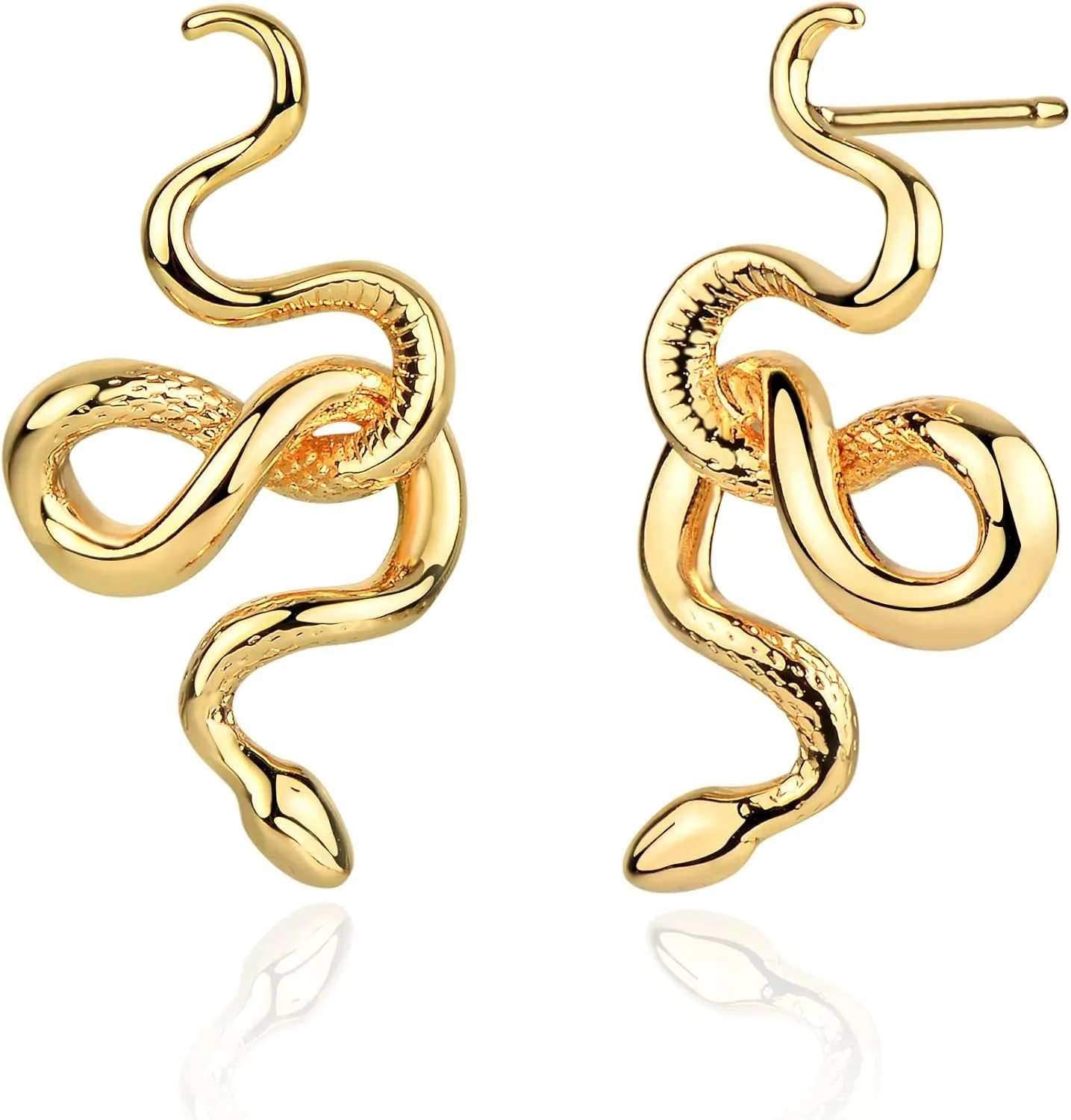 MTMY Gold Stud Earring for Women 14K Gold Plated Dainty Cubic Zirconia Studs Earrings Cute Simple Elegant Earrings Jewelry