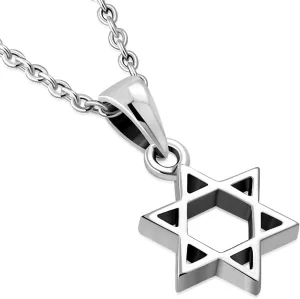 My Daily Styles Star Of David Necklace For Women And Men, Jewish Star Pendant Small Solid 925 Sterling Silver, Symbol of Faith Jewish Jewelry For Men And Women Adjustable Chain 16"-18"