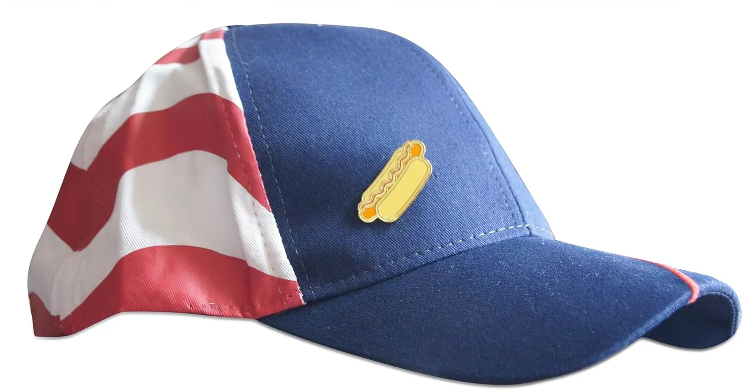 Novel Merk Ice Cream, Pretzel, Pizza & Food Lapel Pin, Hat Pin & Tie Tack Set - with Clutch Back