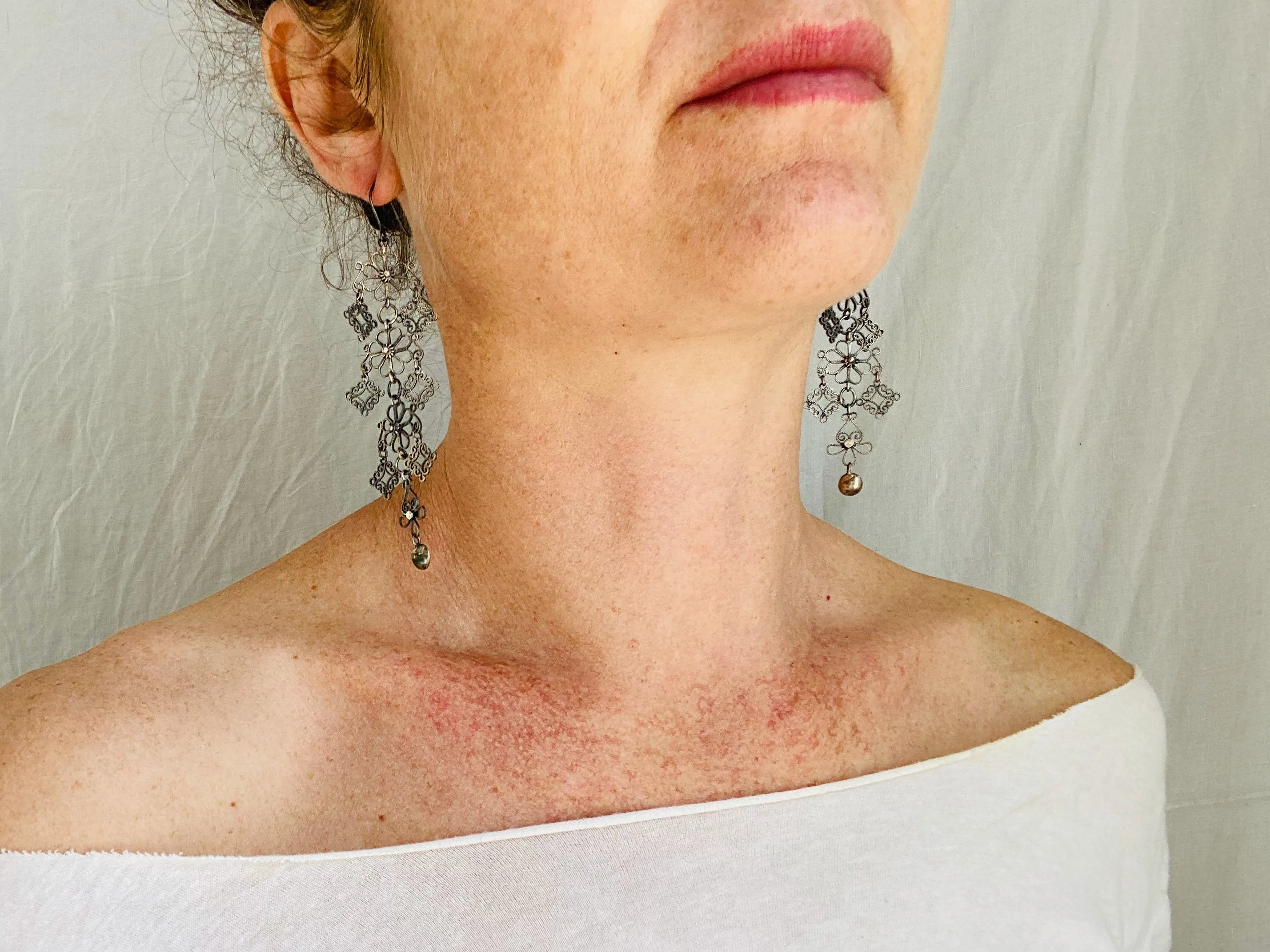 Oaxacan Filigree Earrings.Sterling Silver. Mexico. Frida Kahlo