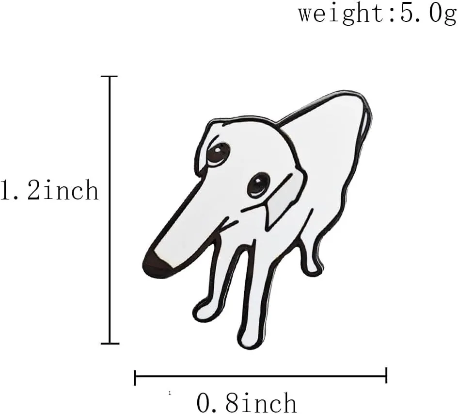 One Piece Pins Dog Animal Enamel Pins Badges for Backpacks Luggage Hats Suit Jacket Clothing Decorative Pins