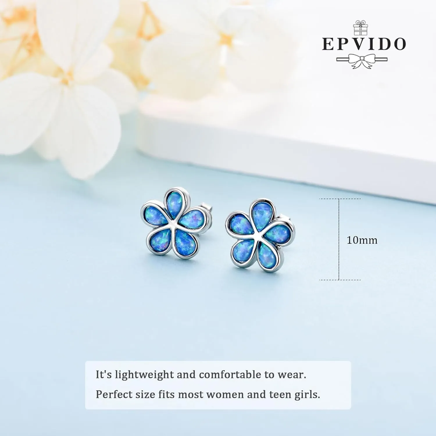 Opal Hoop Earrings for Women, S925 Sterling Silver Post White Blue Pink Fire Opal Hoop Earrings Hinged Huggie Earrings Hypoallergenic for Sensitive Ears Jewelry Gift for Birthday Christmas