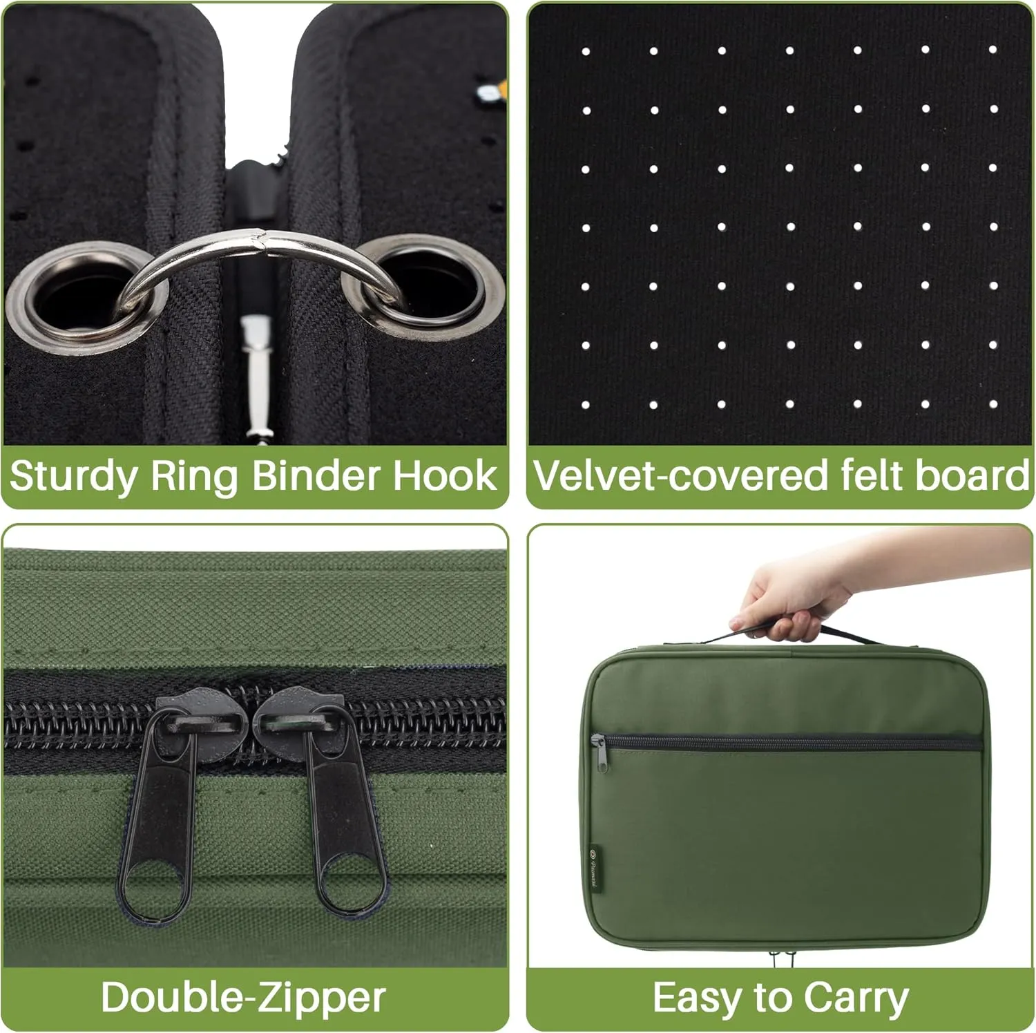 PACMAXI Enamel Pin Display Case, Pins Storage Organizer, Travel Brooch Display Bag