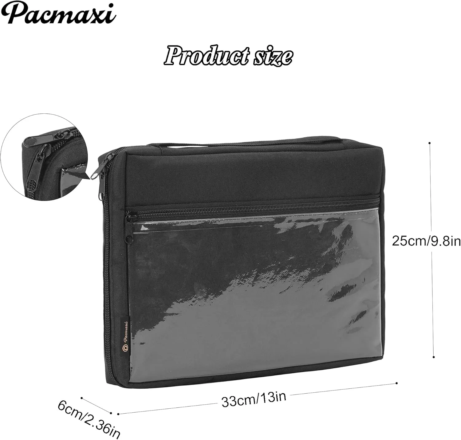 PACMAXI Enamel Pin Display Case, Pins Storage Organizer, Travel Brooch Display Bag