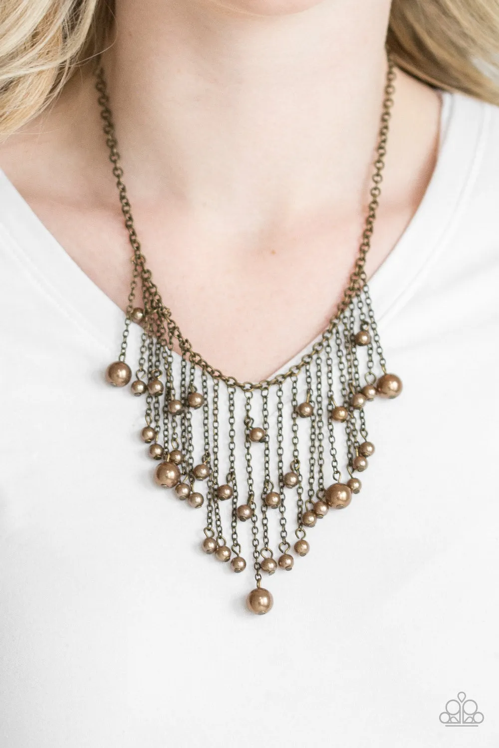 Paparazzi Necklace ~ Catwalk Champ - Brass