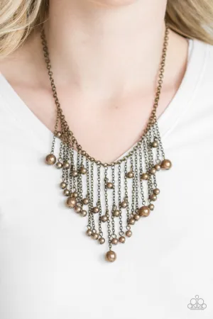 Paparazzi Necklace ~ Catwalk Champ - Brass