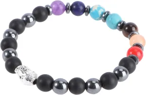 PartyKindom 1pc Prayer Beads Bracelet Bead Bracelet Lava Obsidian Stone Volcanic Wrist Chain Wrist Chain Decor Hand Jewelry Decor Rock