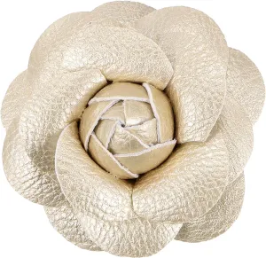 PATIKIL Flower Hair Clips, Camellia Hairpin Floral Brooches Pin Handmade Leather Flower Brooch for Lady Bridal Women Hat Dress