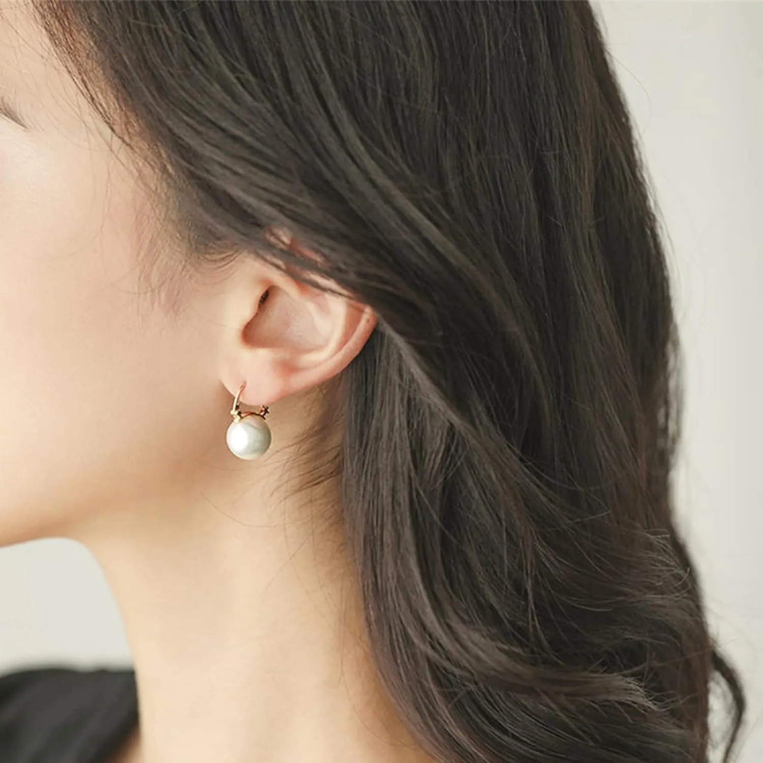 Pearl Earrings for Women 14K Gold Plated Hypoallergenic Pearl Earrings 5A Cubic Zirconia Dangle Earrings Elegant Jewelry