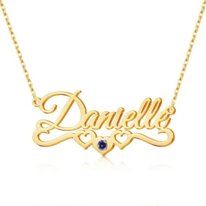Personalized Name Necklace with Cuban/Figaro Chain, Dainty Customized Nameplate Necklaces for Women Men Custom Jewelry Christmas Birthday Gifts
