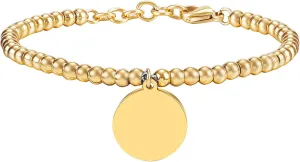 Polished Women Ladys Stainless Steel Beaded Chain BFF Friendship Charms Bracelet Gold Color Unique Delicate Jewelry Accessories, 1, Silver