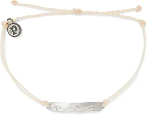 Pura Vida Gold or Silver Bar Into the Waves Waterproof Adjustable Bracelet