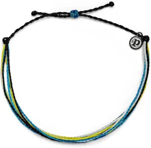 Pura Vida Original Anklet - Adjustable Band, 100% Waterproof - Coated Brand Charm