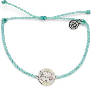 Pura Vida Silver or Gold Spinner Bracelet - 100% Waterproof, Adjustable Band - Plated Brand Charm