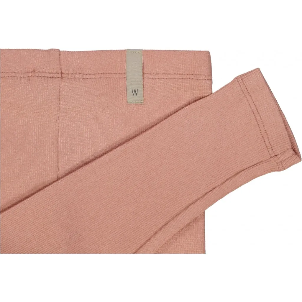 Rib Leggings - cameo brown