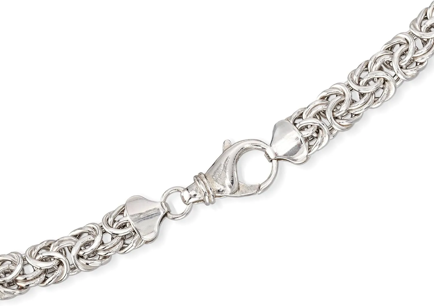Ross-Simons Sterling Silver Graduated Byzantine Necklace