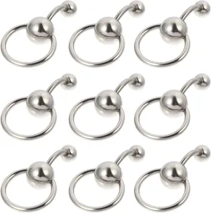 SAFIGLE 10Pcs Belly Button Rings Stylish Navel Jewelry for Women Unique Body Piercing Decor Durable and Chic Design for Everyday Wear