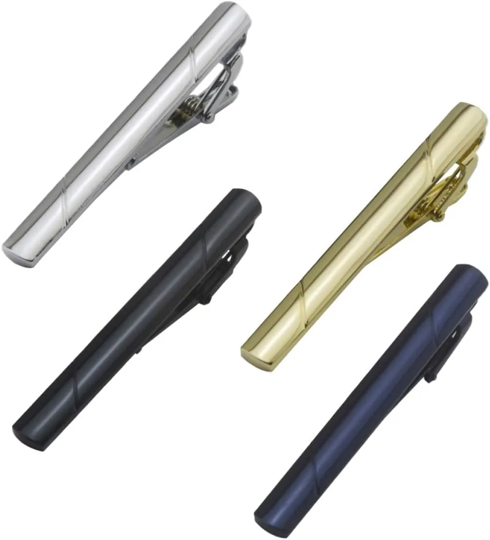 SAFIGLE Classic Design Small Tie Clips Metal Tie Clamps for Men Versatile Elegant Clip for Daily Wear