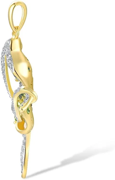 Santuzza 925 Sterling Silver Butterfly White Cubic Zirconia Pendant for Women