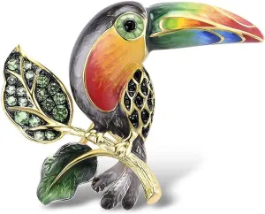 Santuzza 925 Sterling Silver Enamel Brooch Pin for Women