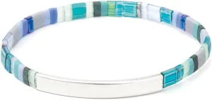 Scout Curated Wears - Good Karma Miyuki Bracelet - Just Breathe - Turquoise/Green/Silver