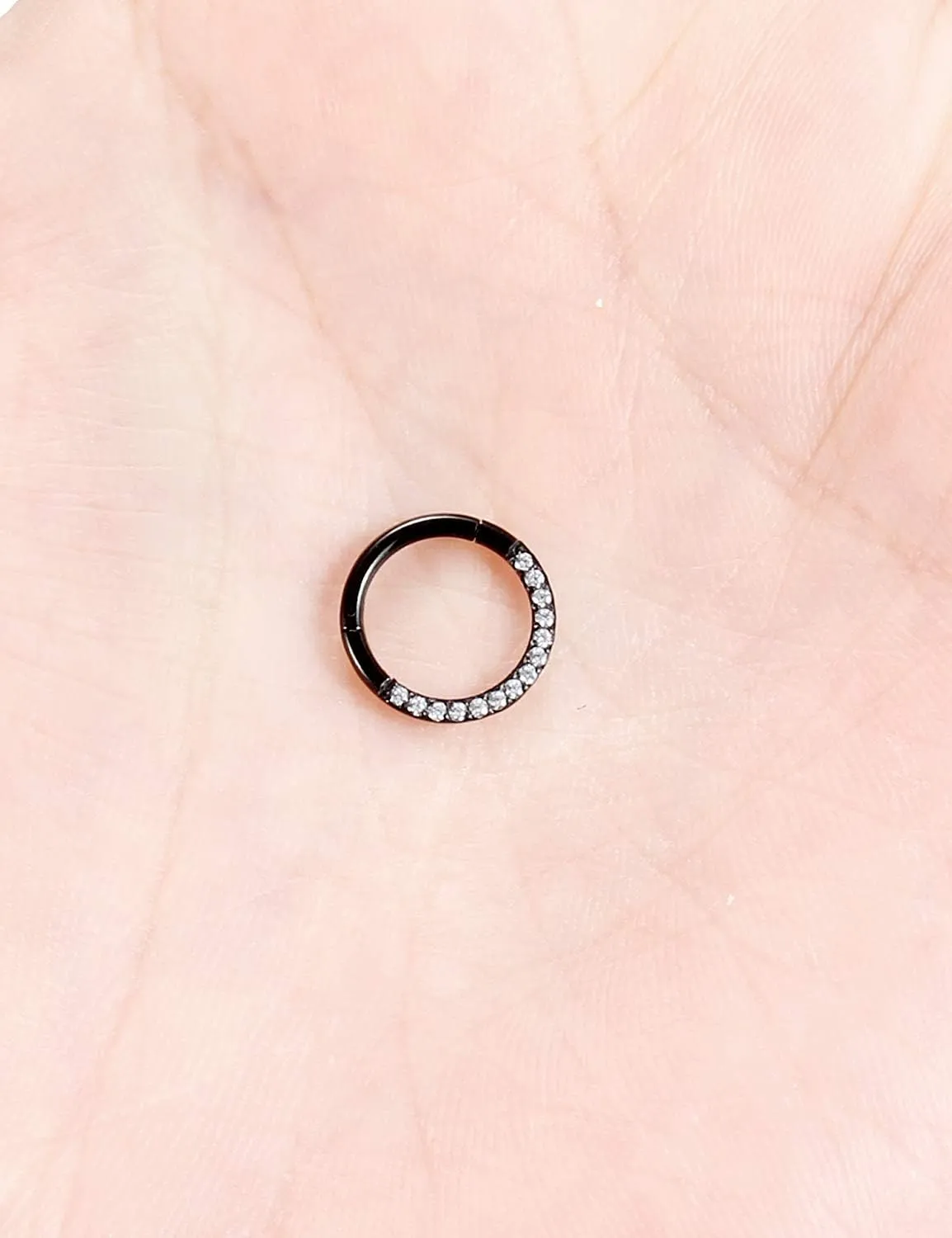 Septum Hoop Rings Piercing Jewelry 16g 8/10mm Daith Helix Earrings for Women Men Hypoallergenic Surgical Stainless Steel